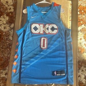Nike Blue OKC Russell Westbrook Basketball Jersey
